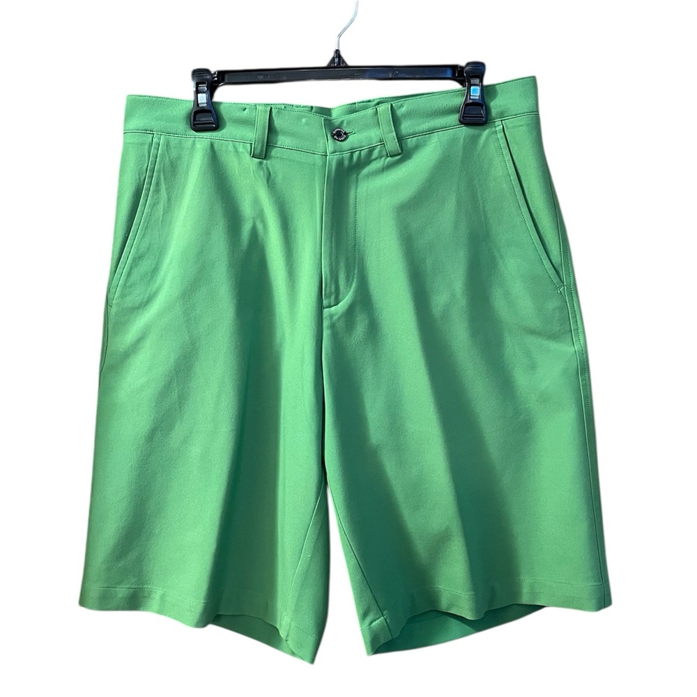 Dunning Men's Green Golf Shorts Size 32 Preppy Athletic 9.5” Inseam